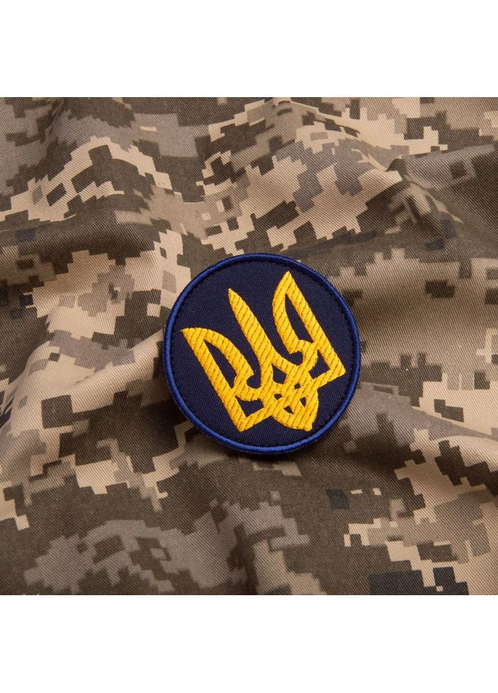 Шеврон на липучке Тризуб круглый d7 см (800029571) TM IDEIA (391256203)