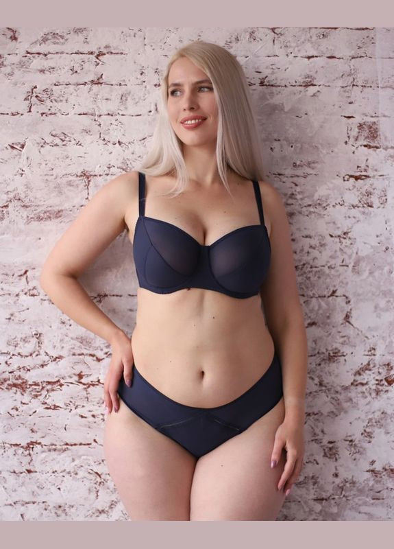 Синий бюстгальтер на косточках с мягкой чашкой Elita с косточками