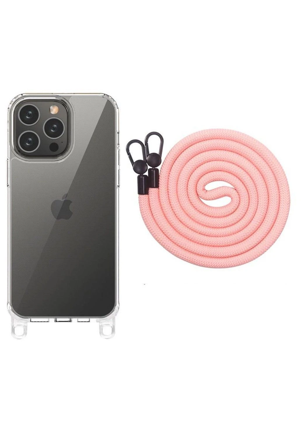 Чохол TPU Transparent with Straps для Apple iPhone 13 Pro (6.1") Epik (390131597)
