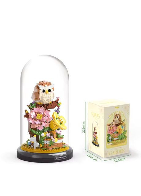 Конструктор Сова в колбі з квітами 1123 деталей (416) No Brand (338222898)