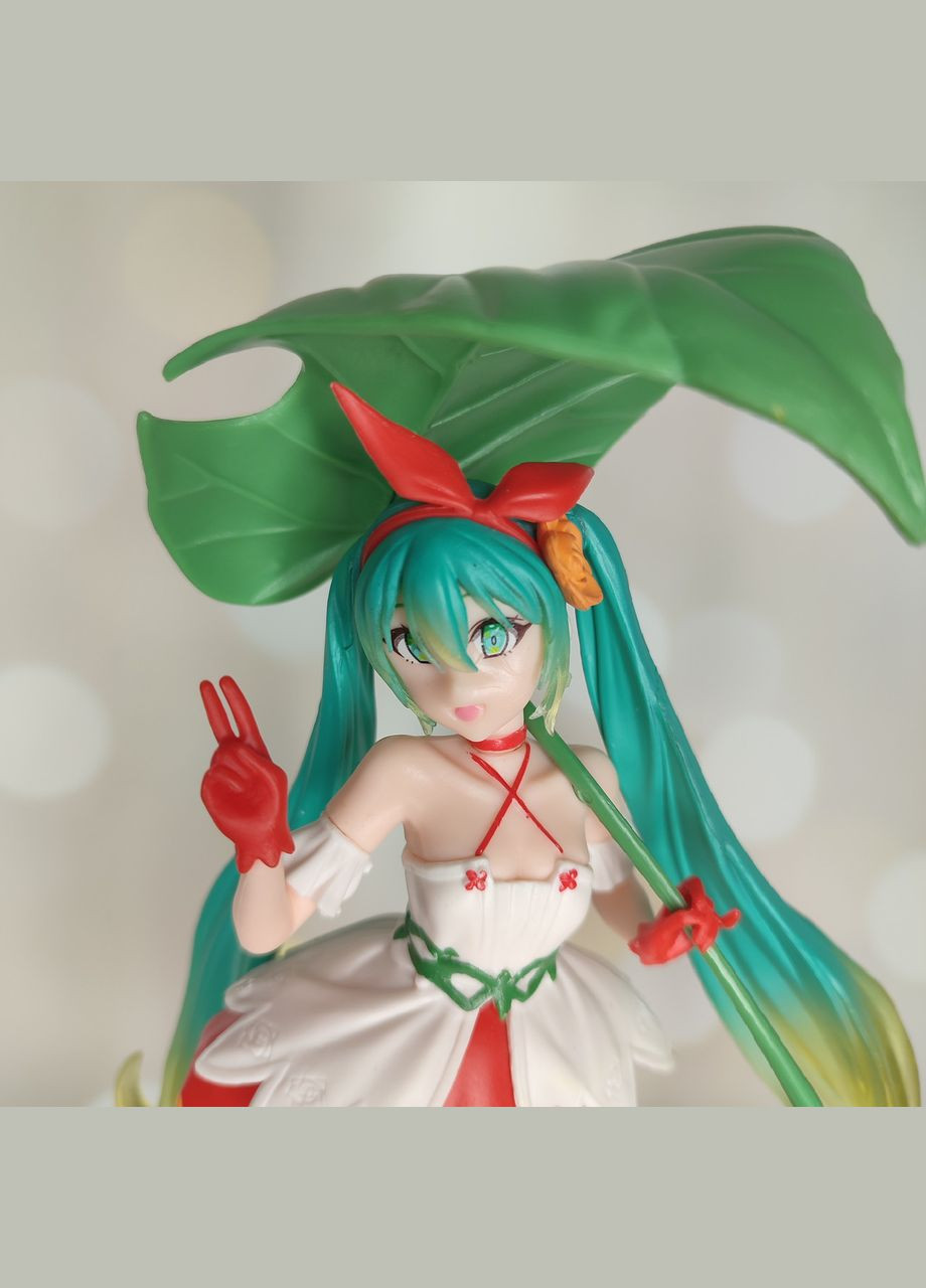 Фигурка - статуэтка на подставке "Мику Хацунэ. Дюймовочка. Miku. Thumbelina. Вокалоид" SureGeek (325691424)