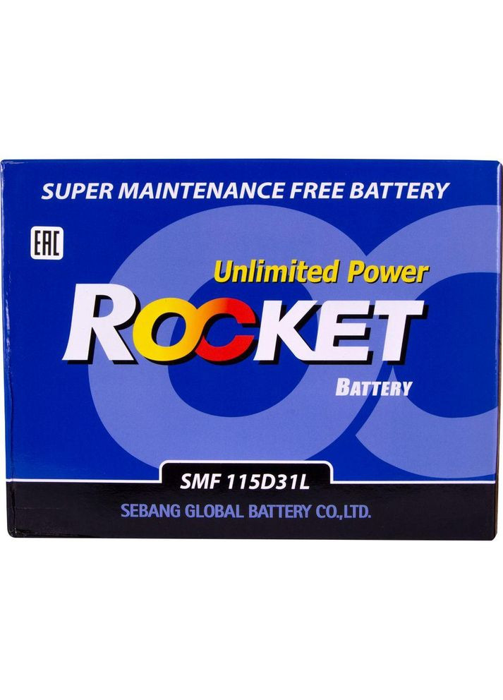 Автомобильный аккумулятор Japan 6СТ-95Ah АзЕ ASIA 800A (CCA) SMF 115D31L Rocket (349807254)