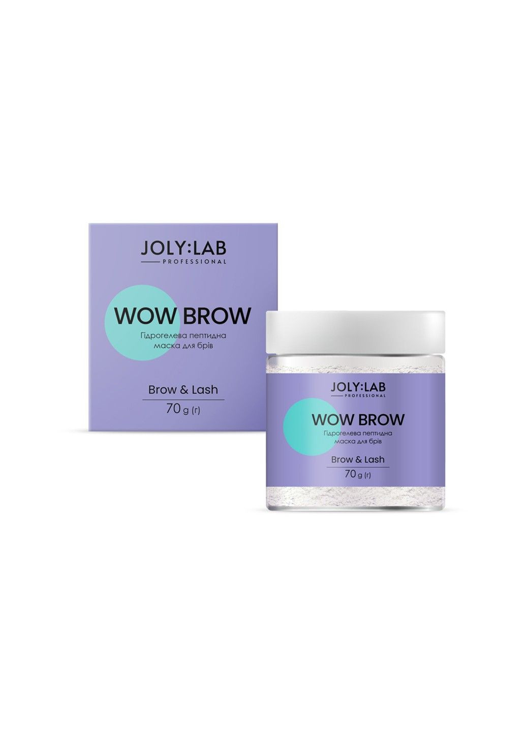 Гидрогелевая пептидная маска для бровей Wow Brow 70 г Joly:Lab (301475439)