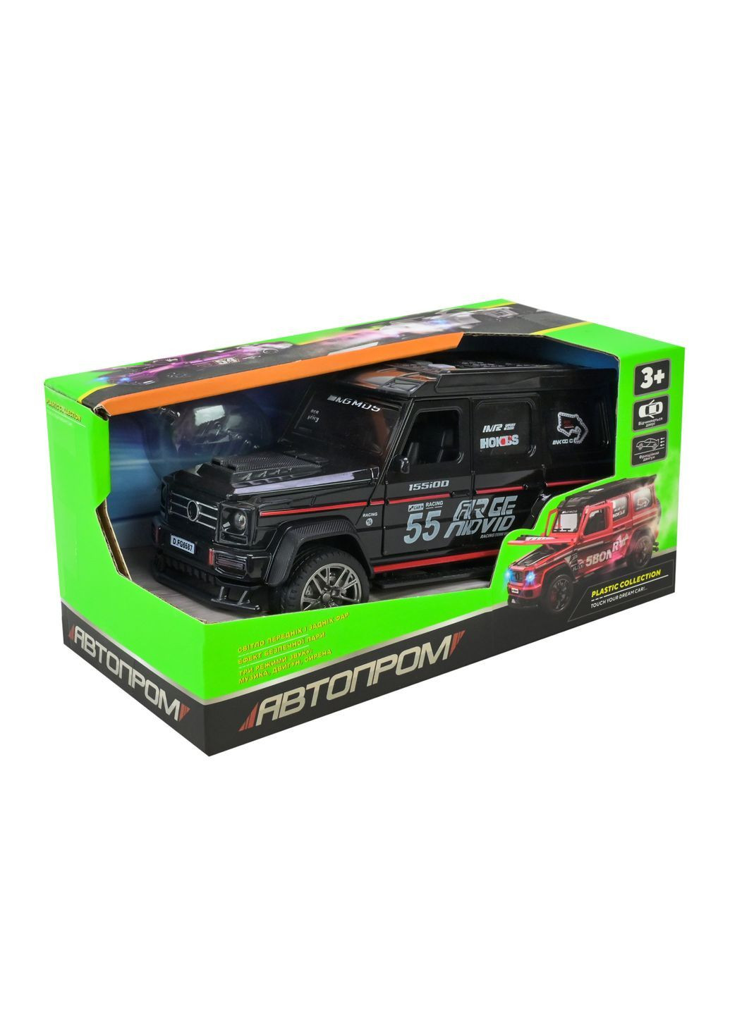 Детализированная игрушечная машина AUTOPROM на батарейках, 18×10×9,8 см, в коробке, в ассортименте - No Brand AP9912 (371925246)