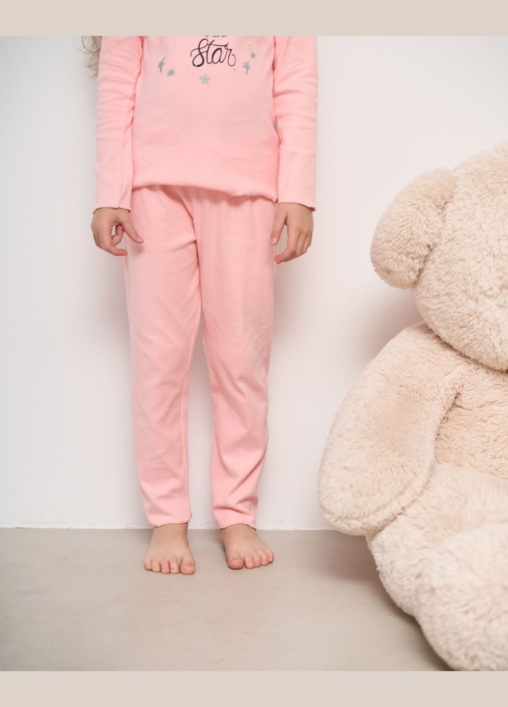 Персиковая пижама со штанами для девочки Nicoletta