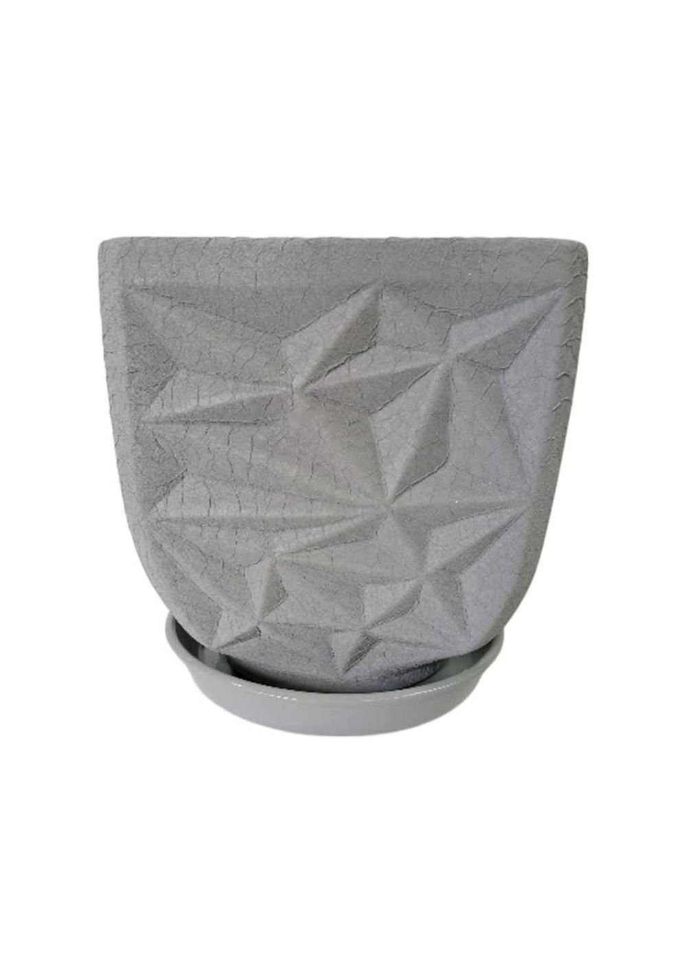 Цветочный горшок 2,5л Квадрат кожа Авангард (354342926)