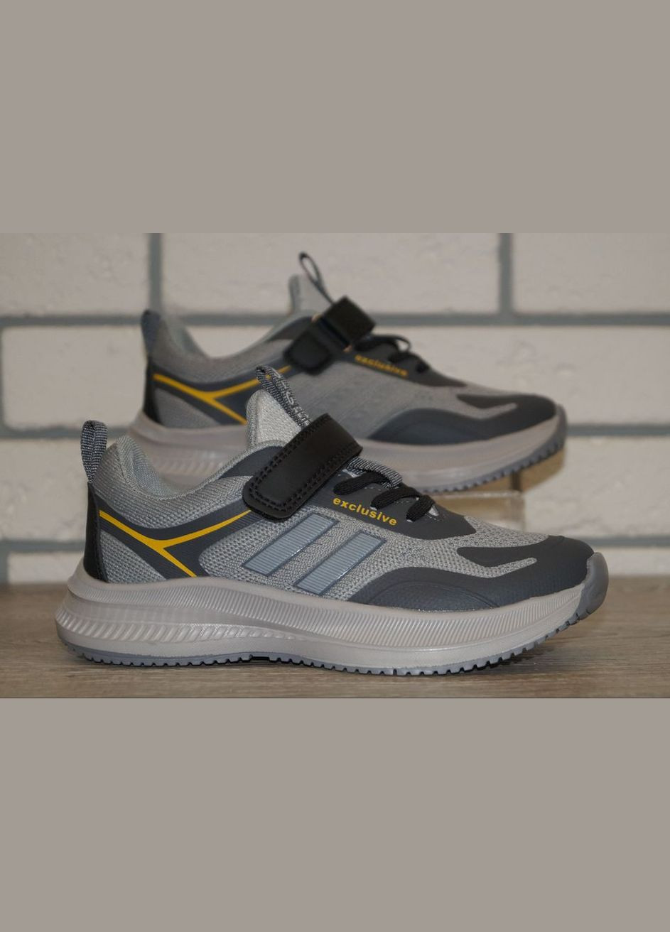 Серые демисезонные кроссовки спортивные для мальчика серые Jong Golf