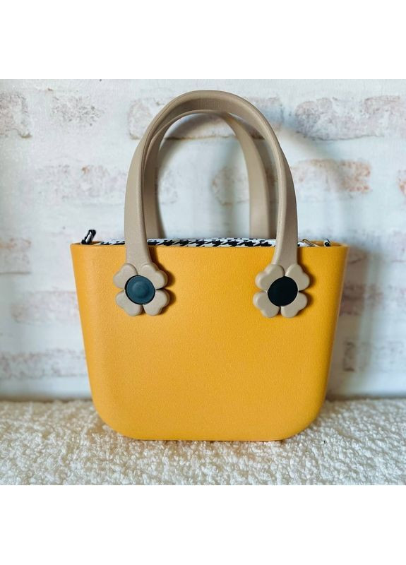 Маленькая женская сумка-конструктор SUPER Mini, желтая More (369157003)