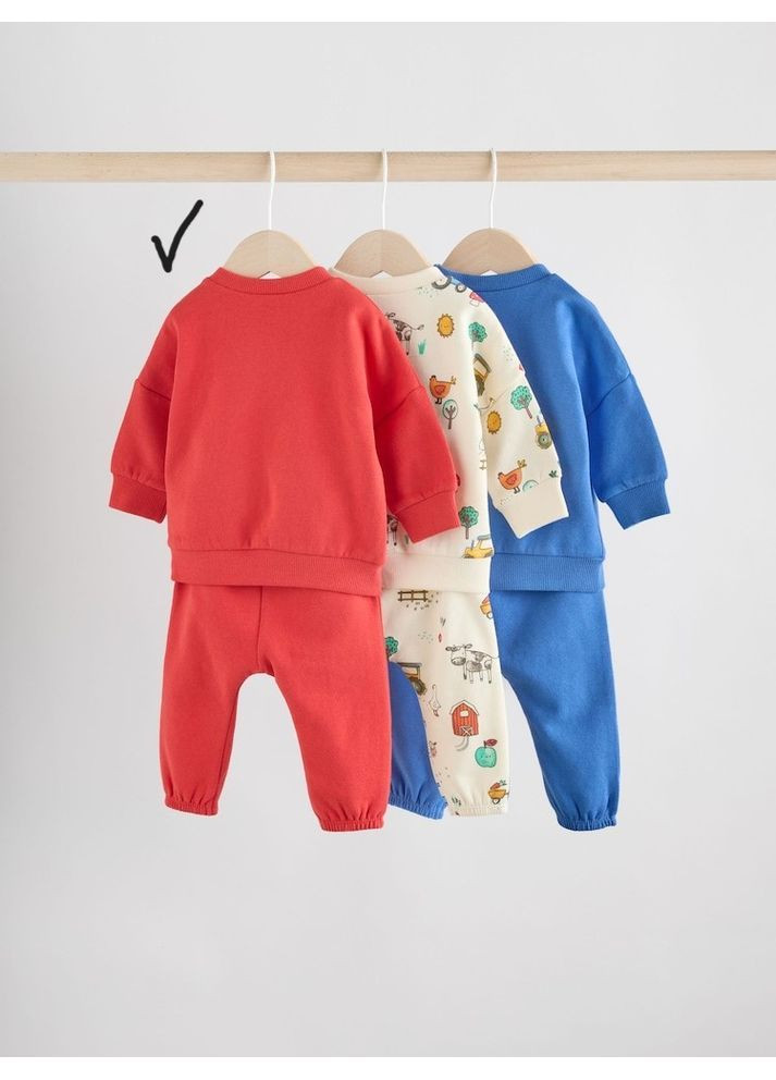 Спортивный костюм на флисе Next (красный) Оригинал Next Trend (370271618)