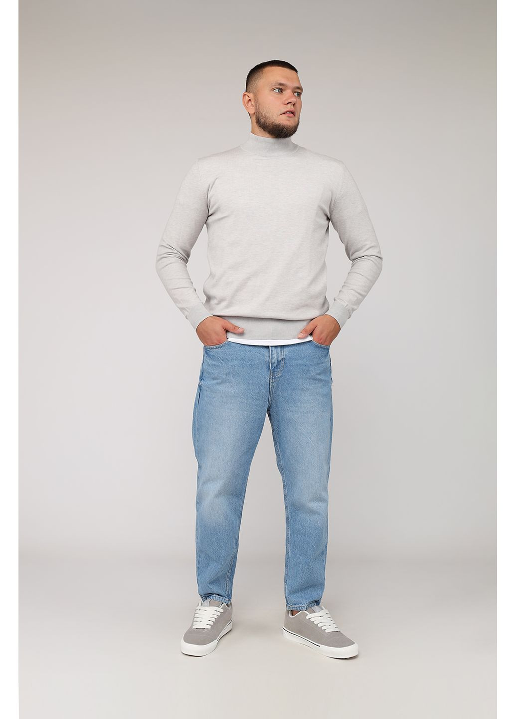 Гольф чоловічий колір світло-сірий CB-00275938 Yuki (352540273)