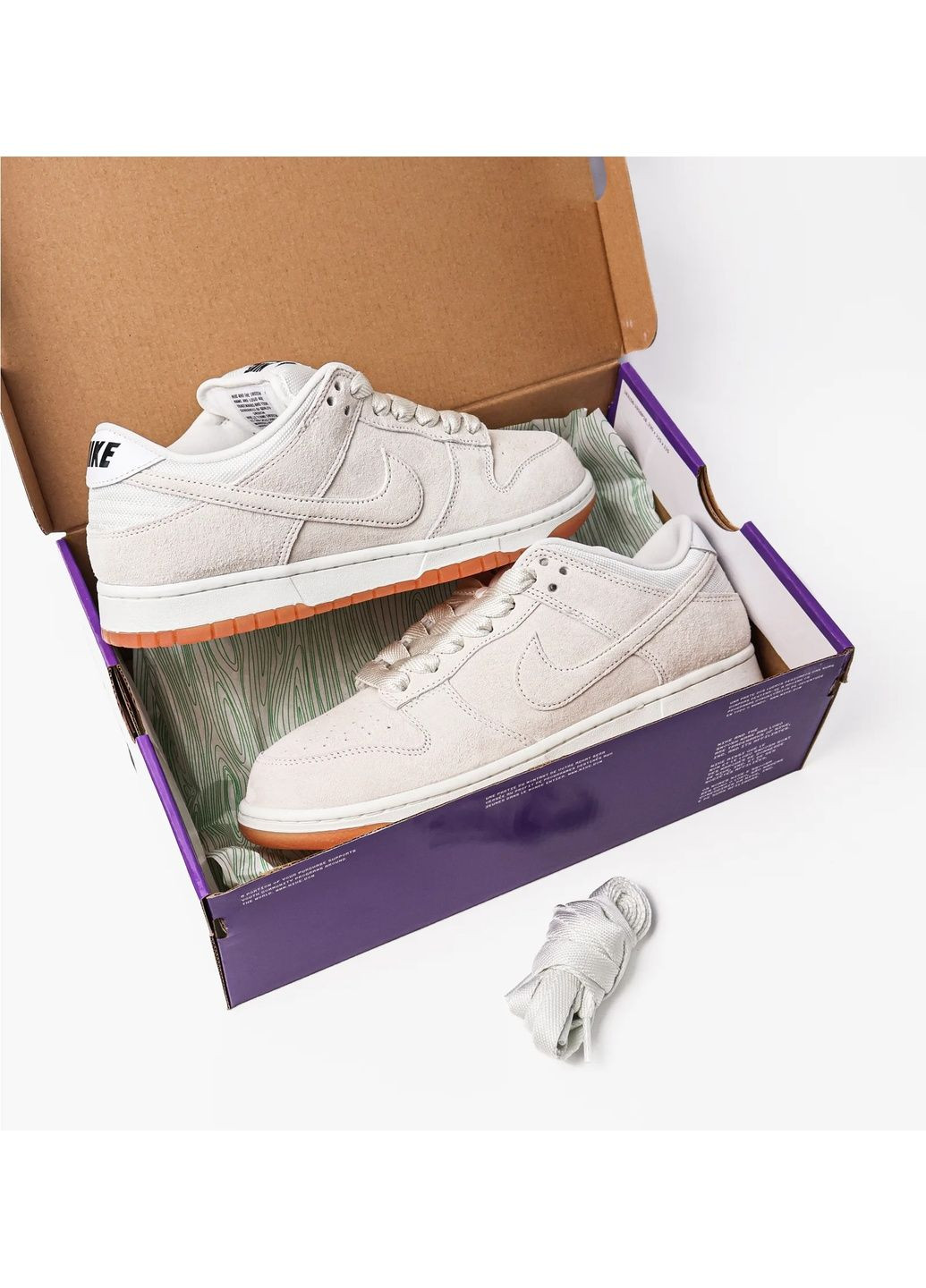 Бежевые всесезонные кроссовки унисекс dunk low pro beige Nike