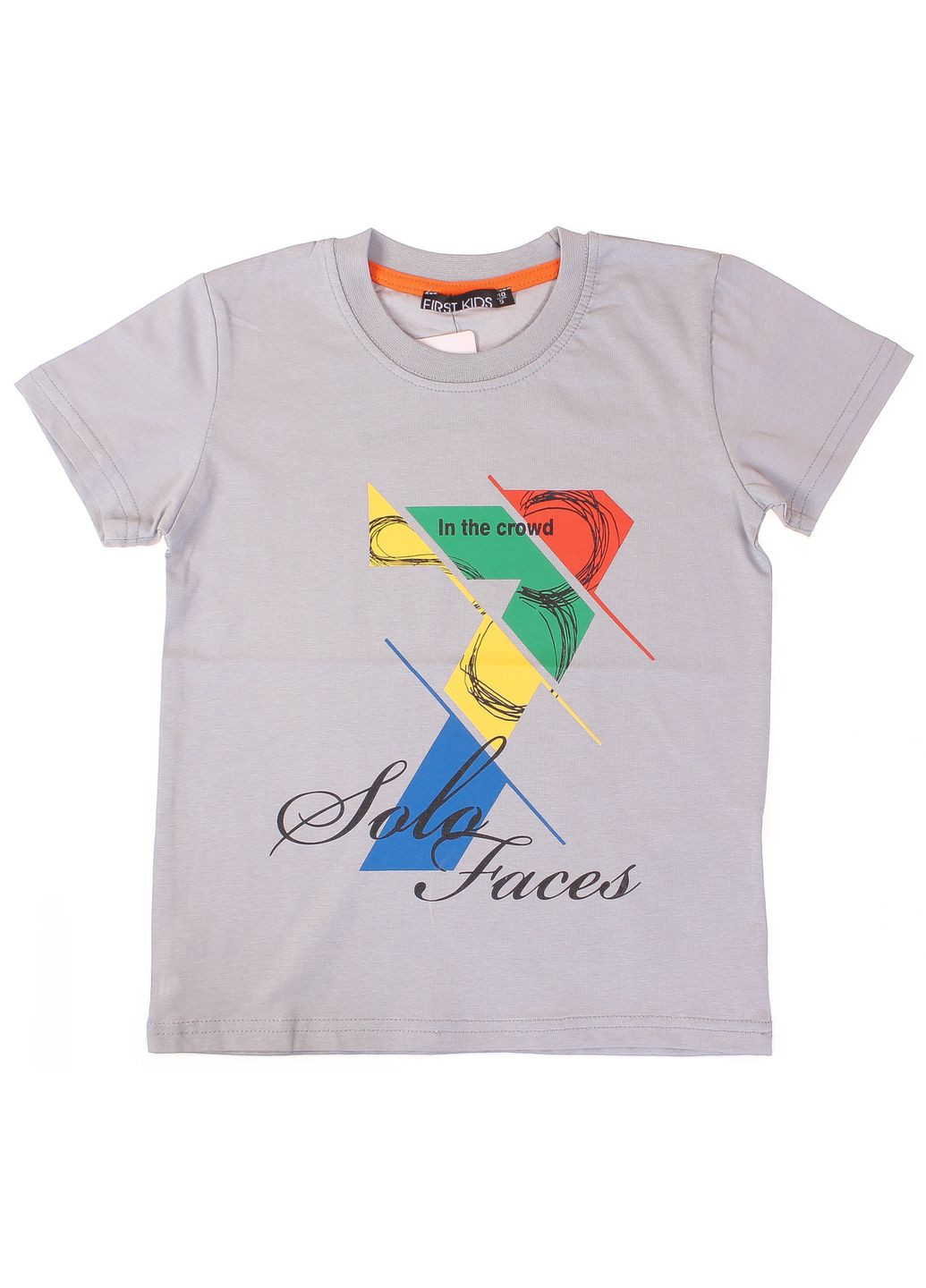 Сіра літня футболка 3007 сірий BLUELAND