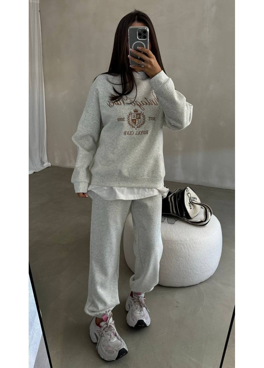 Комфортный спортивный костюм с принтом No Brand (364961416)