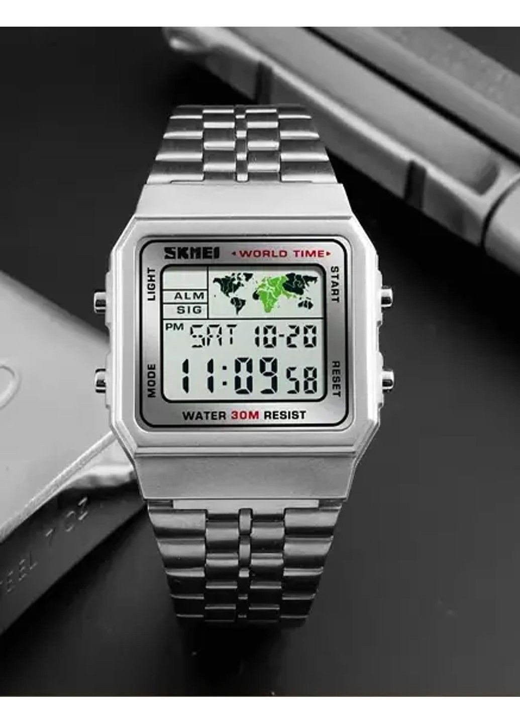 Чоловічий наручний годинник 1338 (Сріблястий) Skmei (314483707)