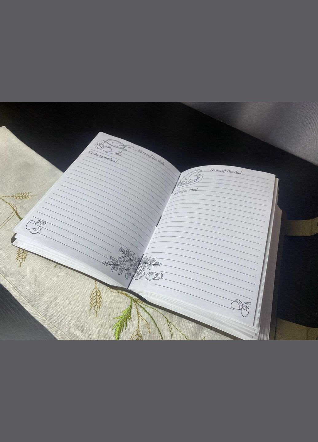 Блокнот для запису рецептів з натуральної шкіри 320 сторінок А5 No Brand (346871762)