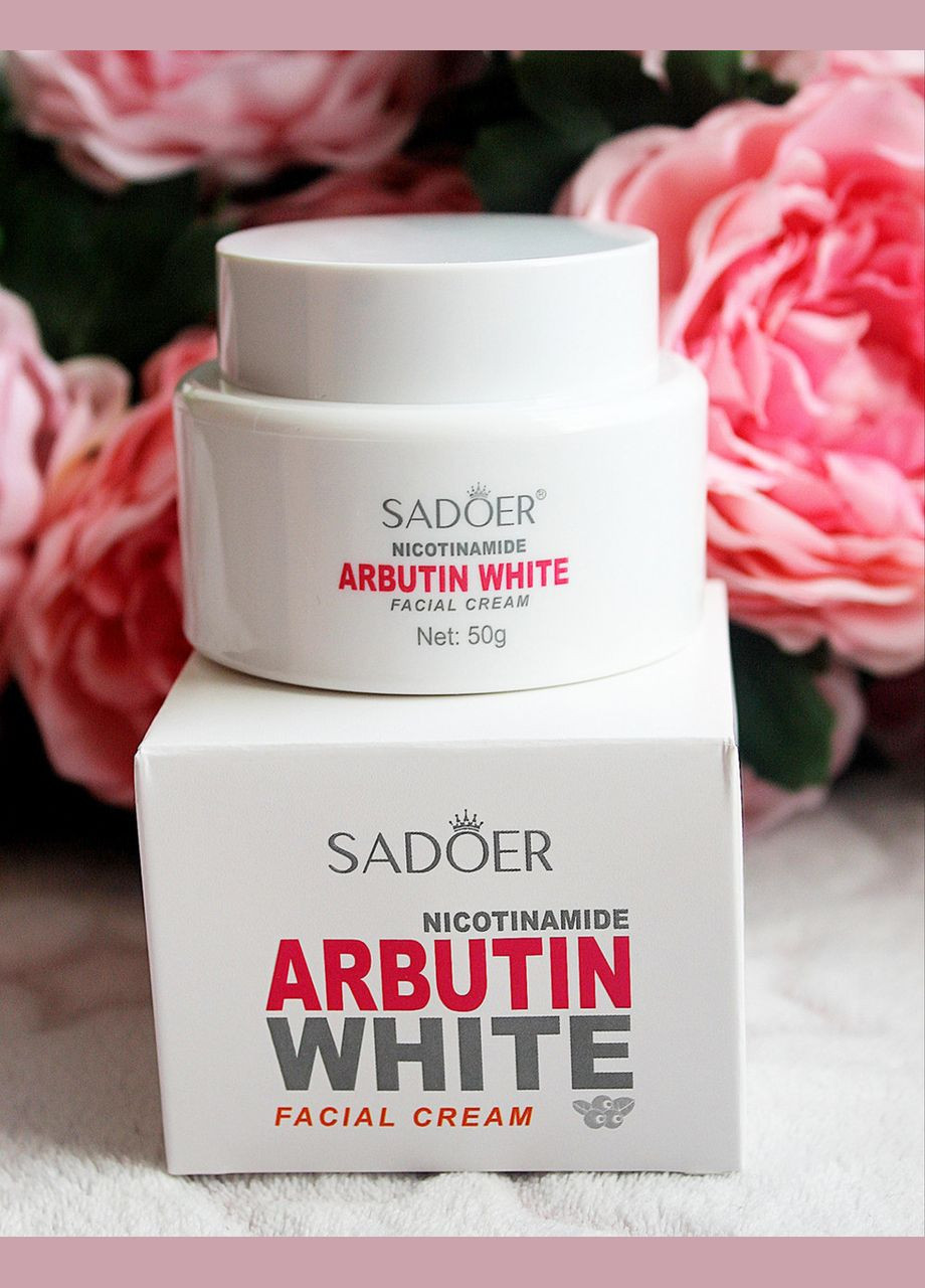 SADOER Відбілюючий крем для обличчя з нікотинамідом Nicotinamide Arbutin White Facial Cream — Крем, Китай (327874951)