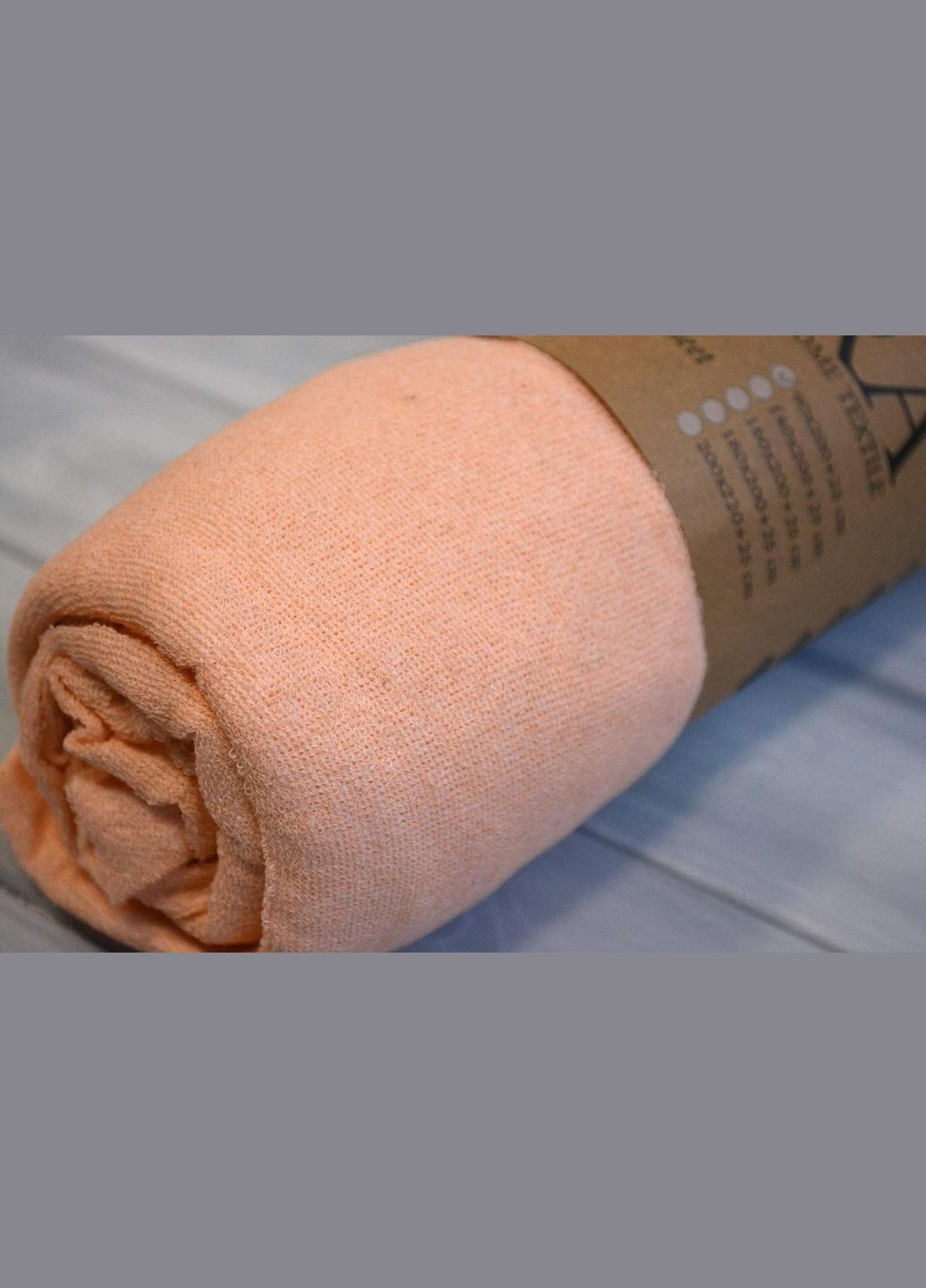 Простирадло 180х200+25 см махрове на резинці Оранжеве Kayra (318387548)