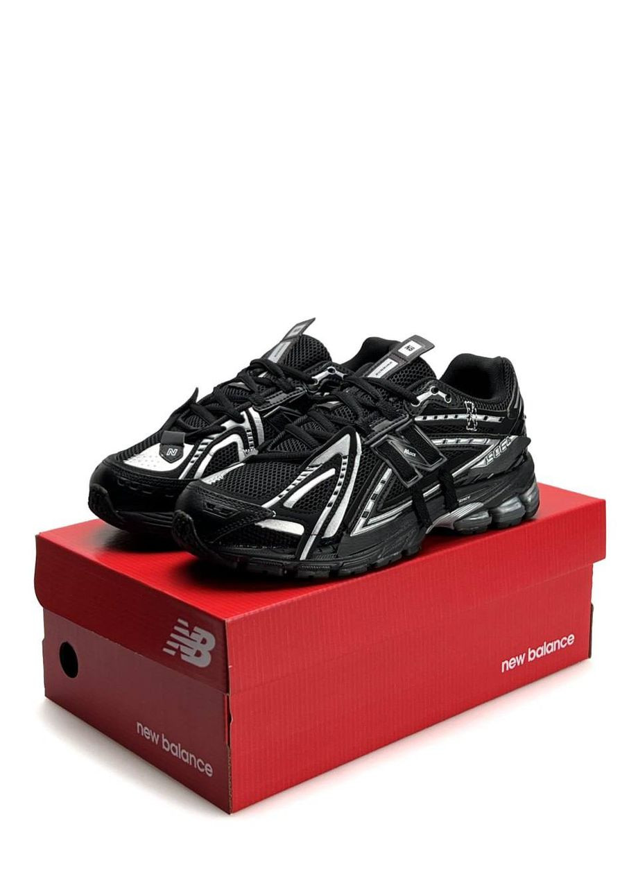 Чорні Осінні кросівки чоловічі new balance black silver No Brand 1906A