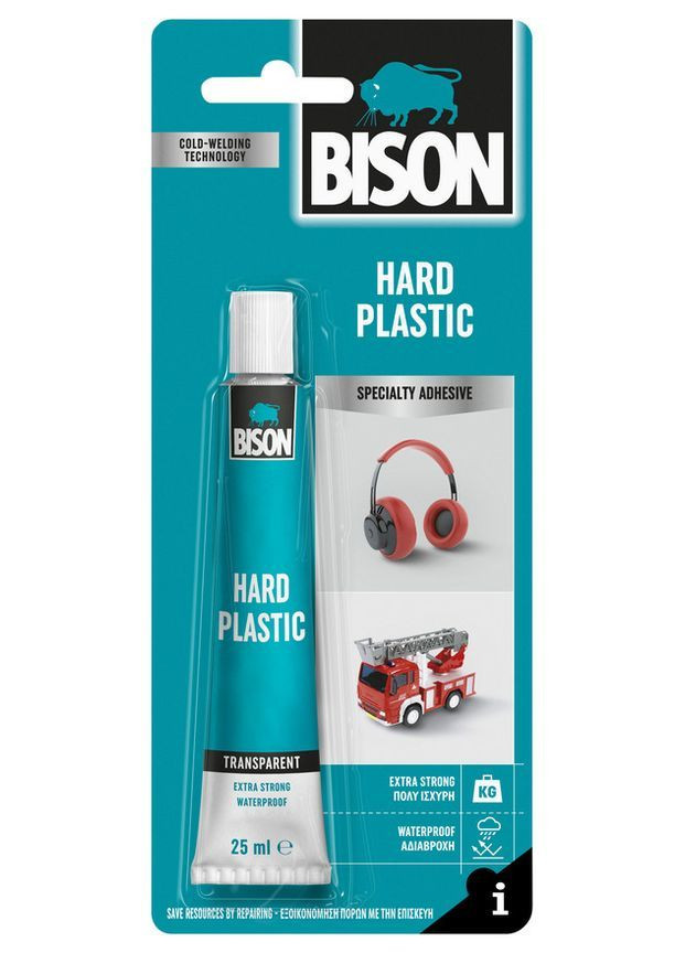 Клей для твердого пластику 25 мл Bison (366547090)