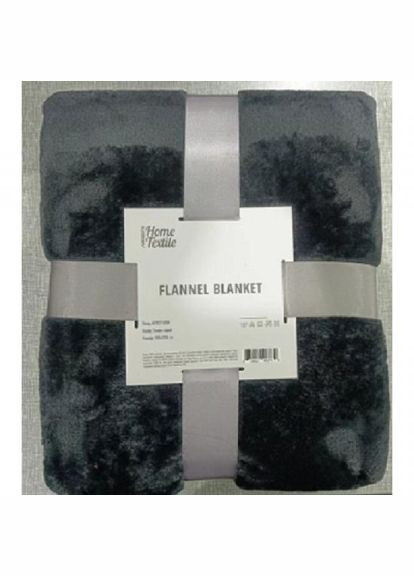 Плед Flannel, 160х200 см (ART0210SB) Ardesto flannel темно-сірий, 160х200 см (268142837)