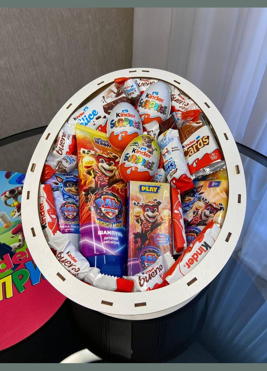 Детский подарочный Kinder-бокс с Маршалом (Щенячий патруль) — сладости для настоящих героев Paw Patrol (340489869)