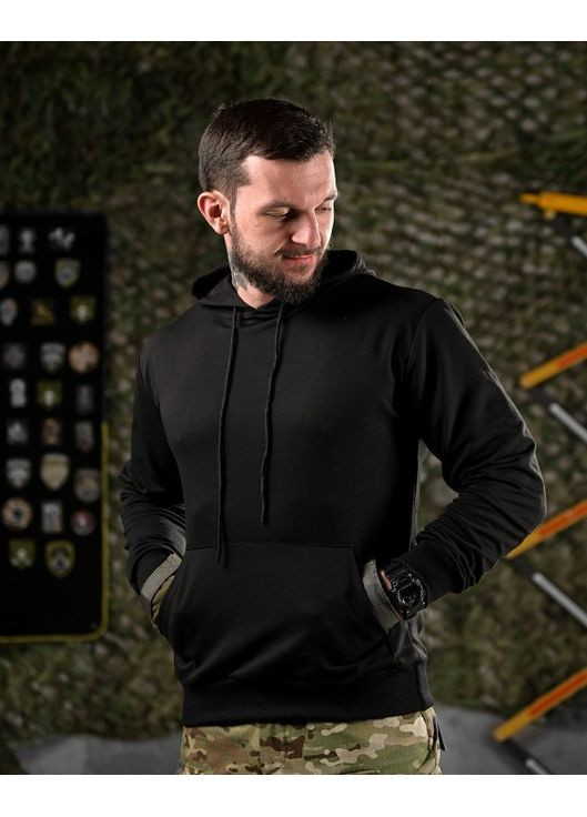 Тактическое мужское худи Девушка черное No Brand (360890485)