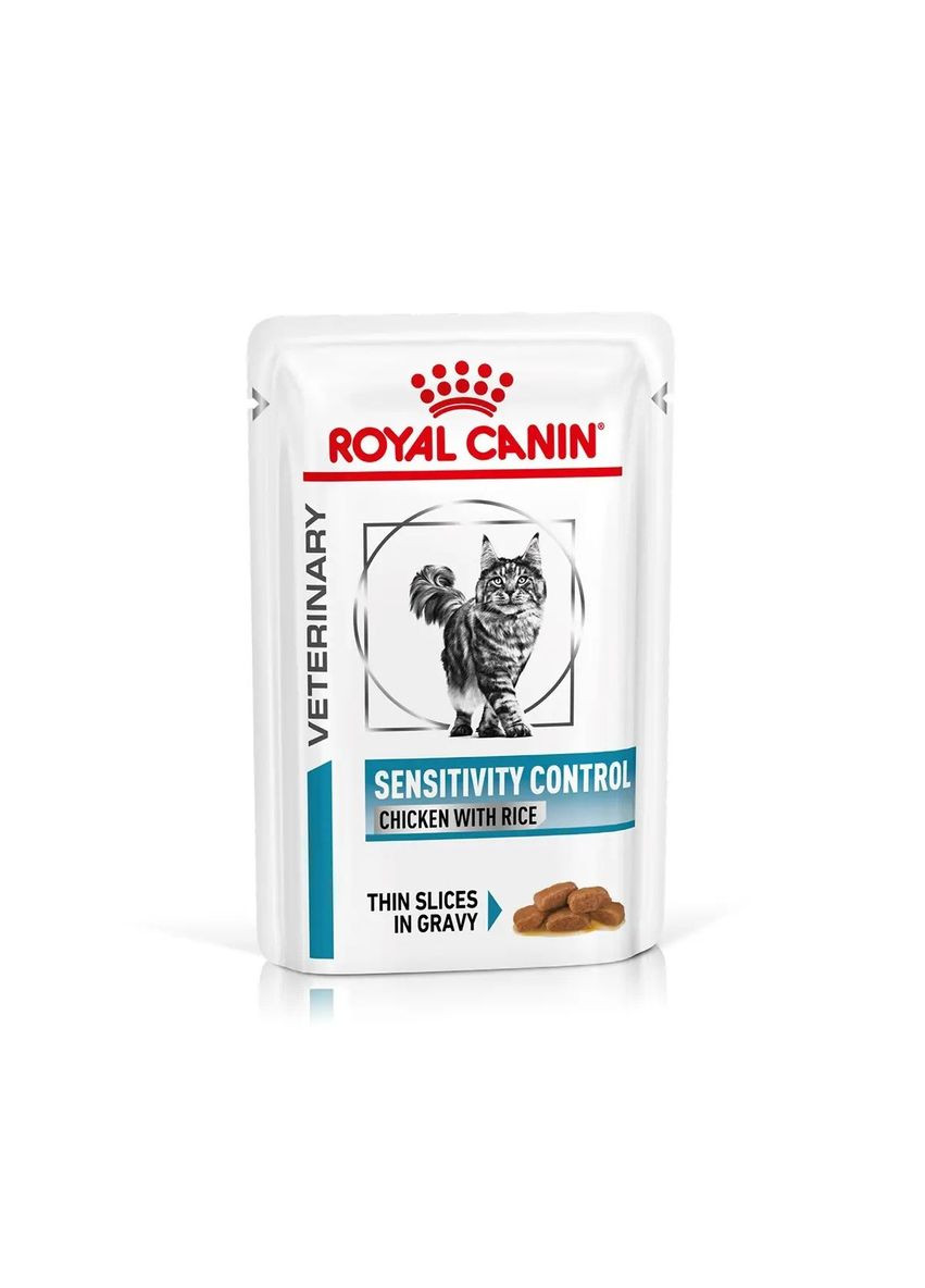 ПАК.Вологий лікувальний корм Sensitivity Control Chicken with Rice для котів при харчовій непереносимості 12шт Royal Canin (317750904)