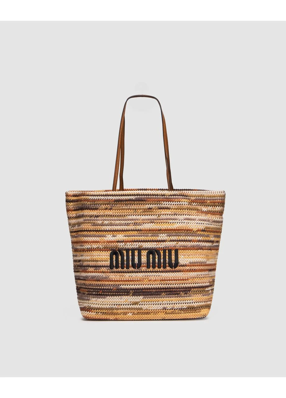 Женская сумка Crochet Tote Bag Brown No Brand (355343354)