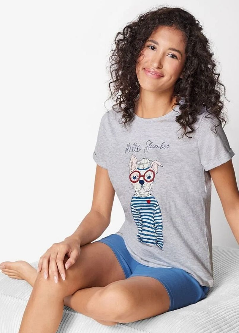 Комбинированная всесезон пижама футболка + шорты Esmara