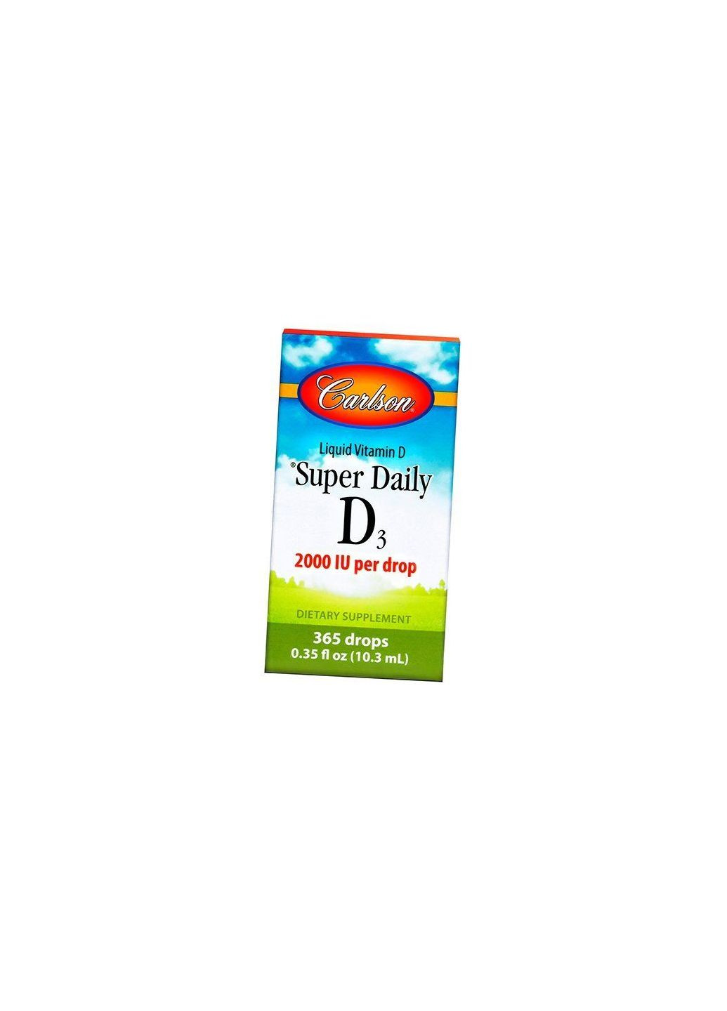 Витамин Д жидкий, Super Daily D3 2000, 10мл (36353049) Carlson Labs (293255801)