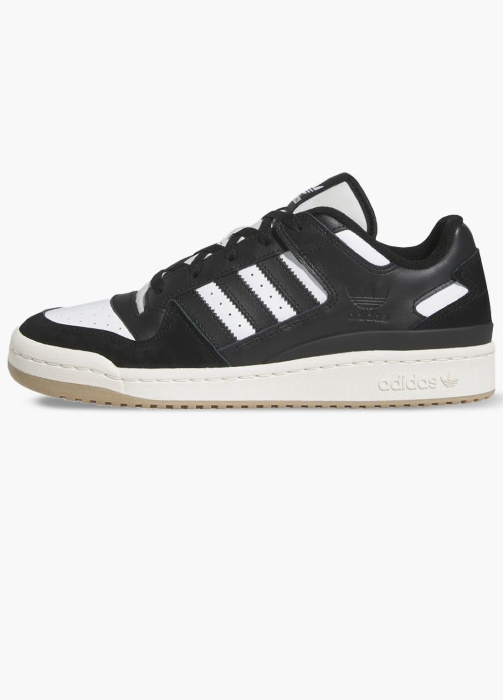 Черные демисезонные кроссовки мужские forum low cl black id6857 adidas