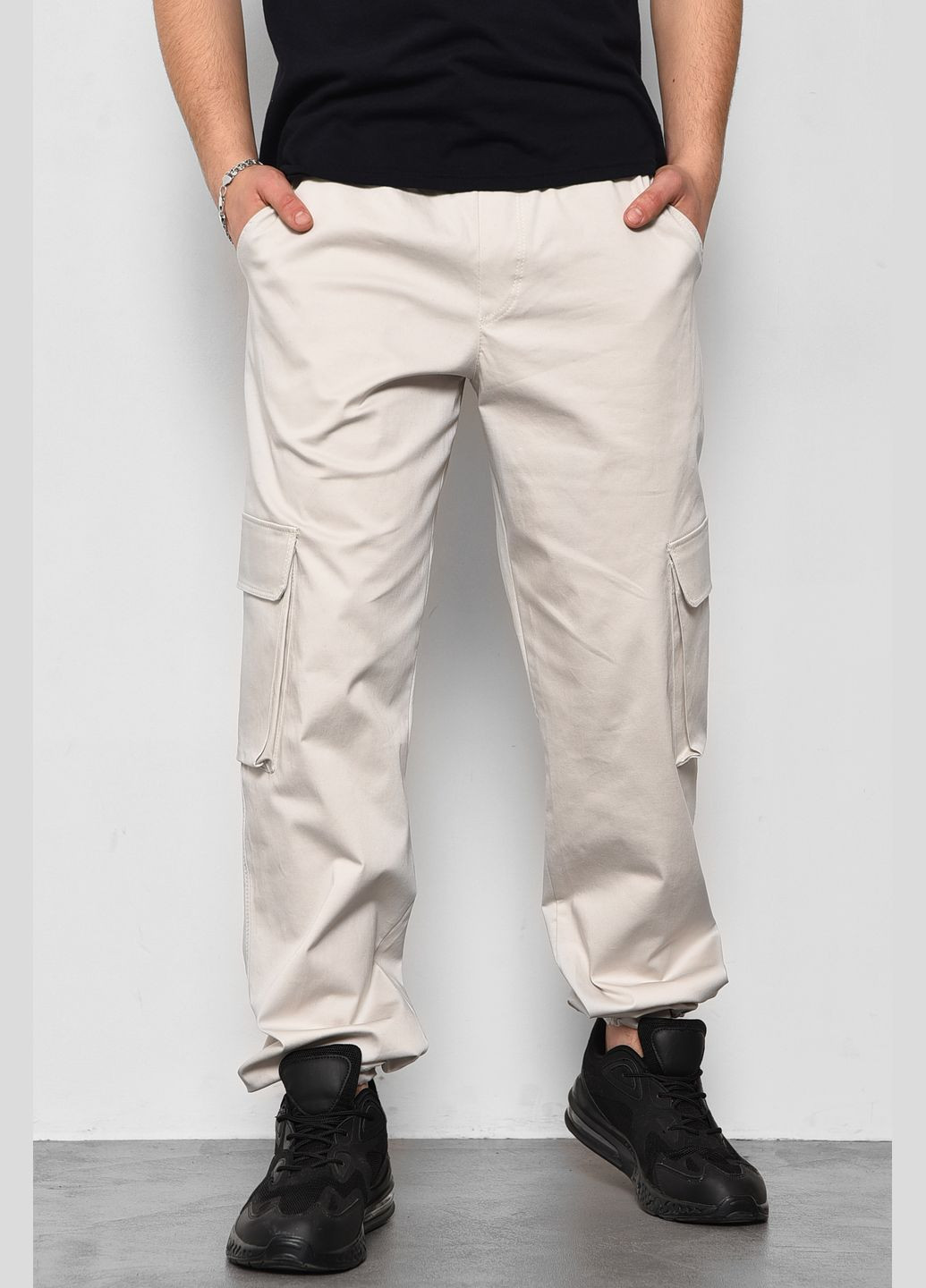 Темно-серые джинсовые демисезонные прямые брюки Let's Shop