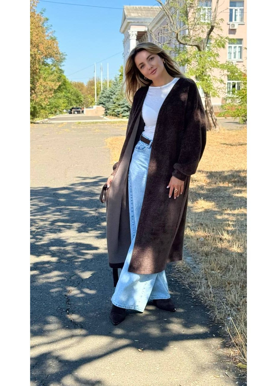 Кардиган Ангора травка,подовжений,рукав широкий,з поясом Україна (359912893)