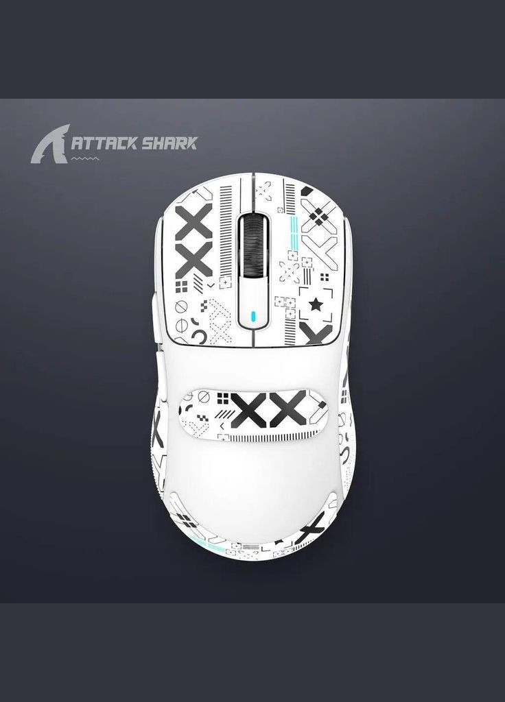 Бездротова мишка X3 White | Сенсор PAW3395 | 65 годин акум ATTACK SHARK (345627084)