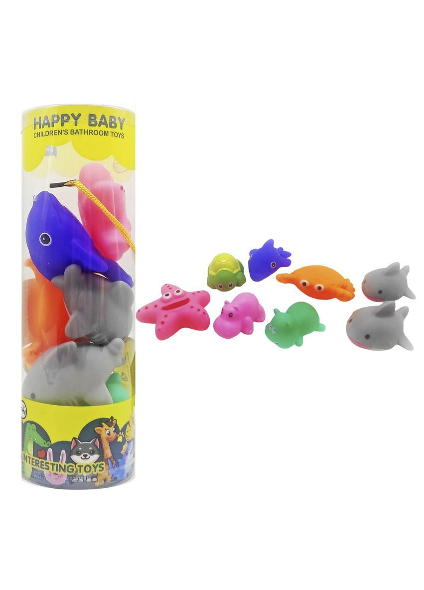 Іграшки для ванної "Морські мешканці", 8 штук, в тубі MIC (290135956)