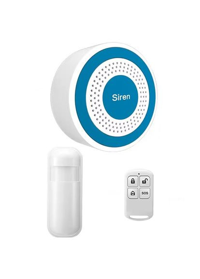 Локальна бездротова система сигналізації з сиреною PE-519-B, 1 датчик, 1 пульт (100214-888-890) Nectronix (321960372)