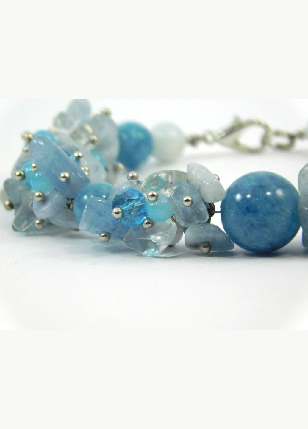 Эксклюзивный браслет Аквамарин 19 Fursa fashion (322313816)