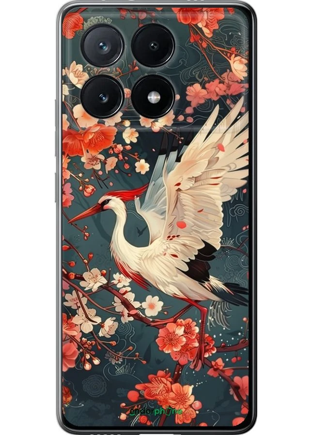 Чохол на Xiaomi Poco X6 PRO Сакура та лелека "6108u-3497-70447" Endorphone (385622372)