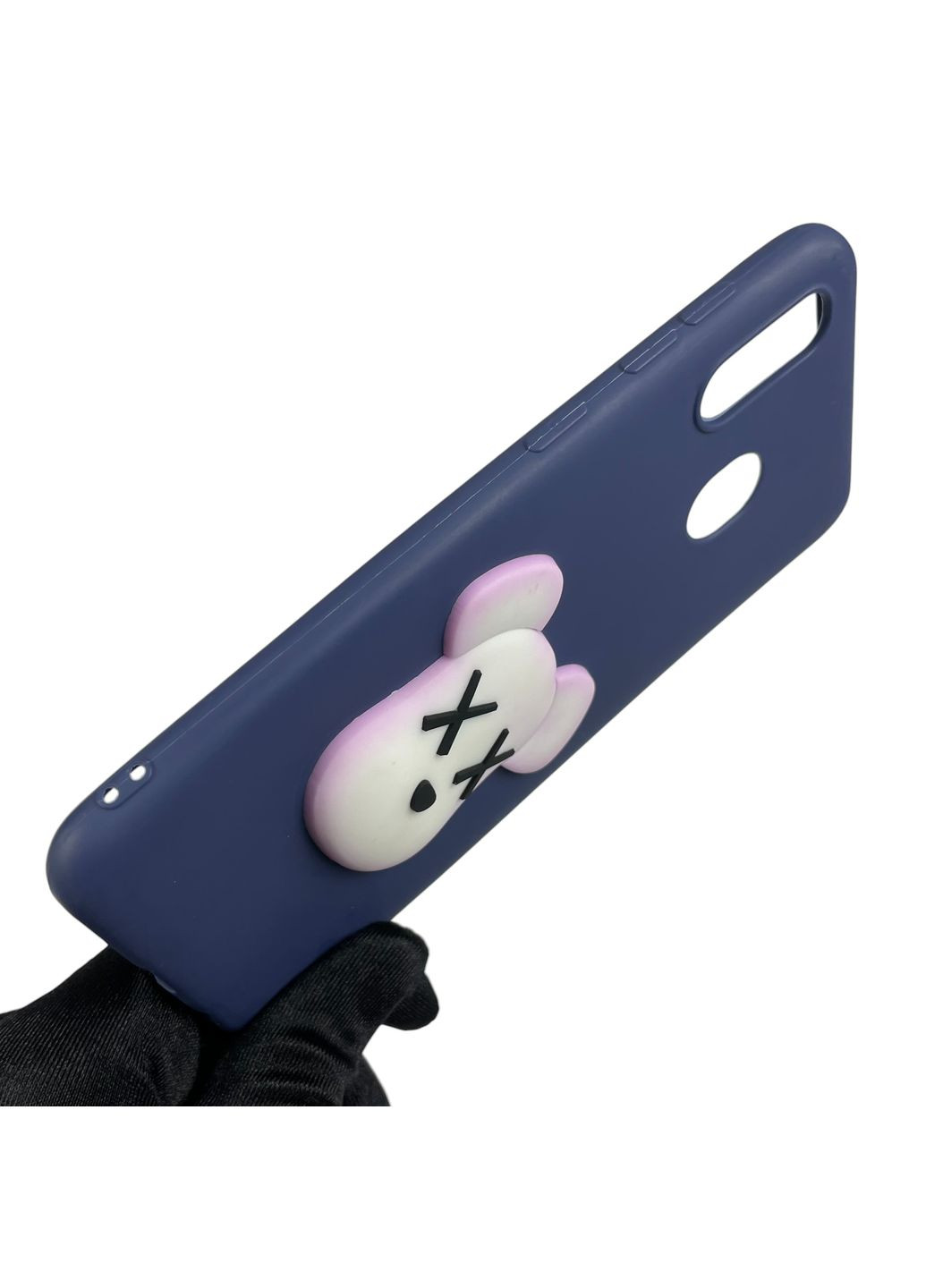 Чехол для Galaxy A30 SM-A305F детский с мишкой на самсунг а30 тёмно-синий Samsung (366022926)