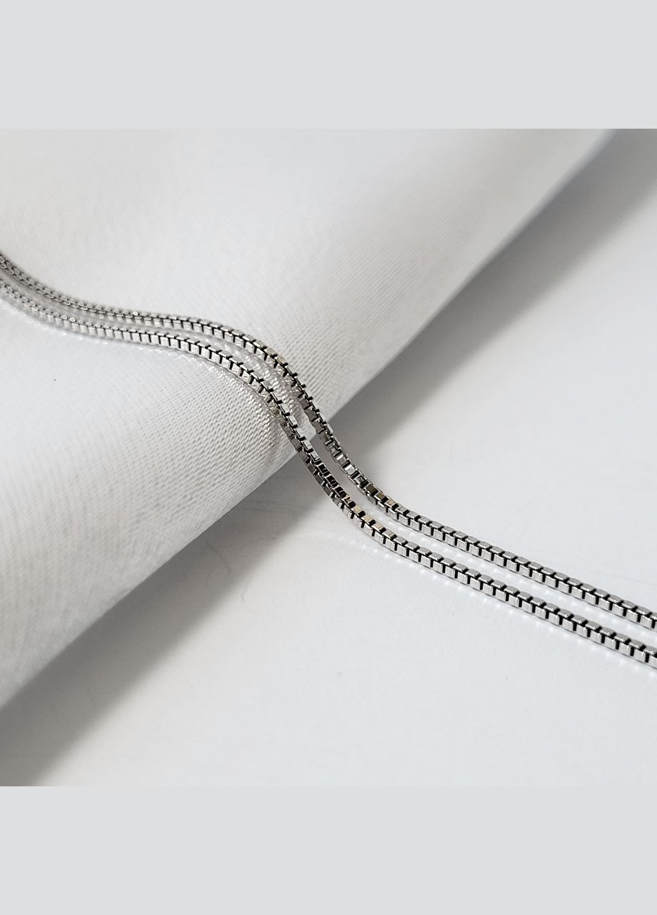 Серебряная цепь Цепочка Квадратная см серебро 925 пробы Родированное 2.91г No Brand (306854840)