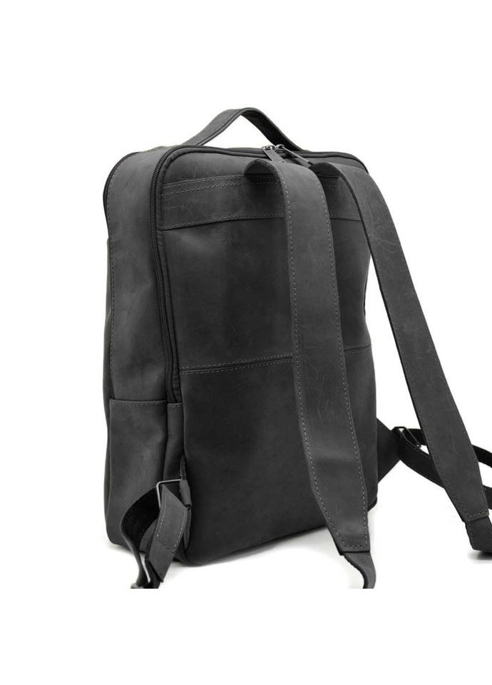 Шкіряний рюкзак для ноутбука чорний на два відділення RA-7280-3md TARWA (298683846)