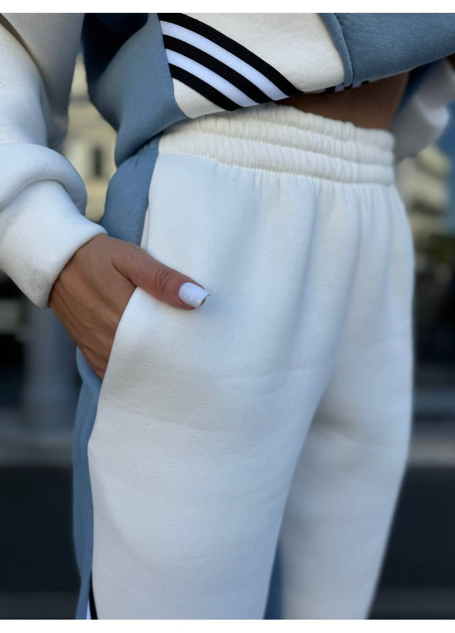 Костюм двойка турецкая трехнить на флисе,кофта и брюки с лампасами Україна (363621258)