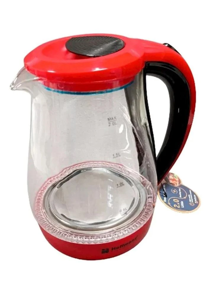 Електрочайник скло 2,0L HM-2537 • Скляний електрочайник дисковий 2000W Hoffmans (402383145)