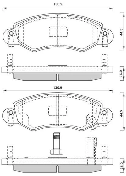 Тормозные колодки дисковые BD S263 STARLINE (390276266)