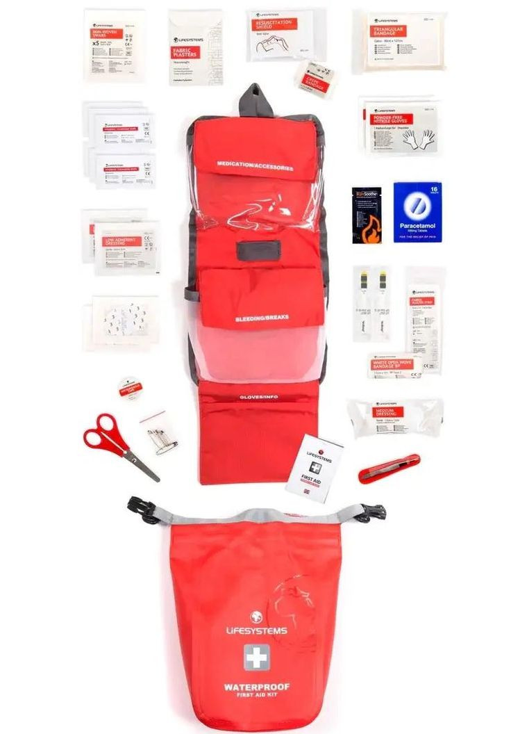 Аптечка Waterproof First Aid Kit Red Lifesystems (316437934)