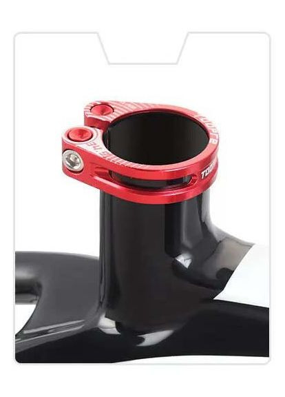 Хомут для підсиділа Toopre 34.9 мм, болтовий на шестиграннику, червоний KREX (325483793)