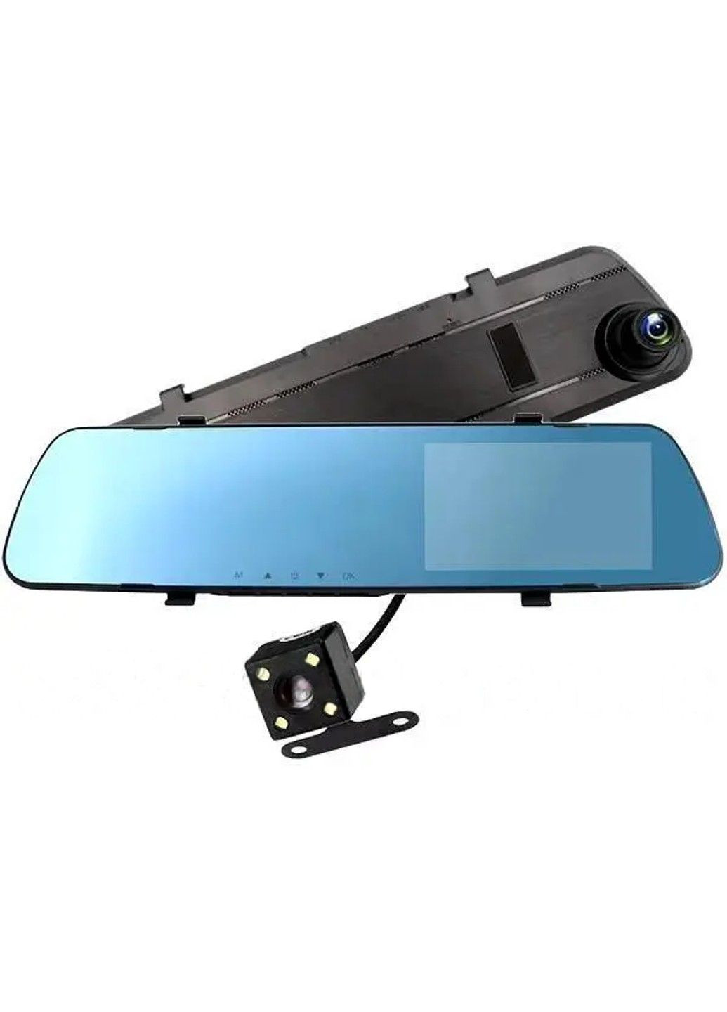 Дзеркало з відеореєстратором L1063 4.3" (2 камери) Full HD No Brand (332635773)