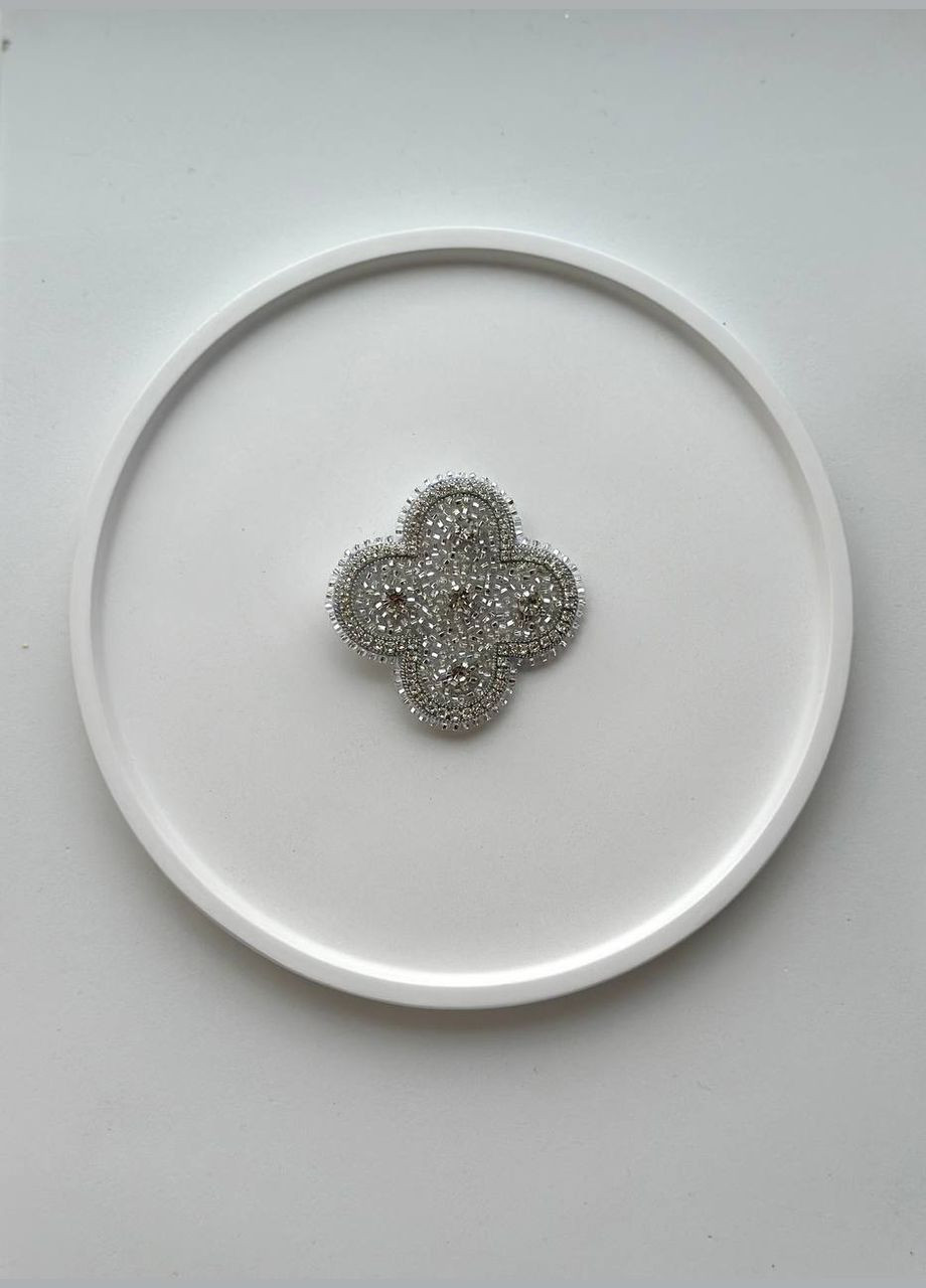 Брошь "ВанКлиф серебряный" HeartLight (338379246)