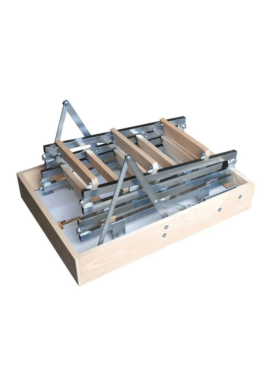 Лестница на чердак 90x70 Bukwood (265 см) ProfiLuxe ECO Metal Mini (336382720)