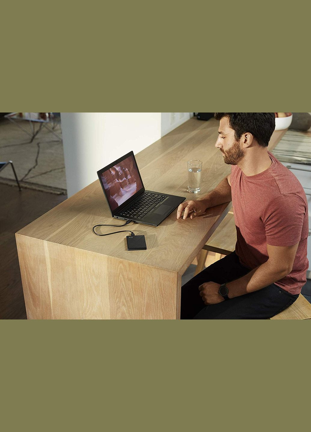 Внешний жесткий диск 2.5" USB 5.0TB WD My Passport Black (WDBPKJ0050BBKWESN) Western Digital (314748787)